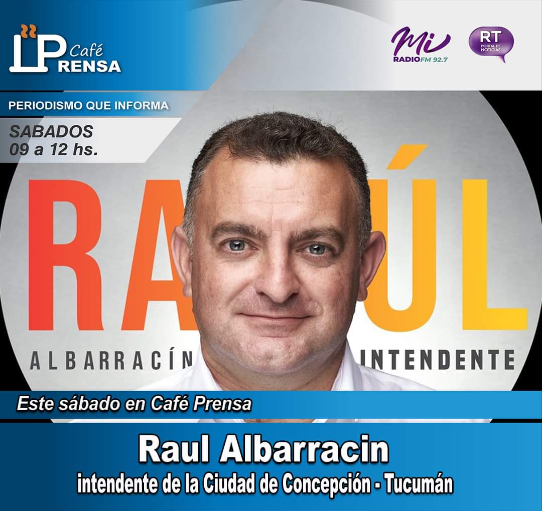 🎙EN VIVO| Café Prensa por <a href="/radiostucumanok/">Radios Tucumán</a> FM 92.7 y en dúplex por 88.1 mhz

Con la conducción de <a href="/YaminaSabbag/">Yamina Sabbag</a> y <a href="/JAlbertinsky/">jorge albertinsky</a> 

Hoy en Café Prensa: <a href="/JoseCoroneltuc/">Jose Luis Coronel</a>
#LuisZelarayan
<a href="/LitaAlberstein/">Lita Alberstein</a>
<a href="/AlbarracinDif/">Raúl Albarracín</a>