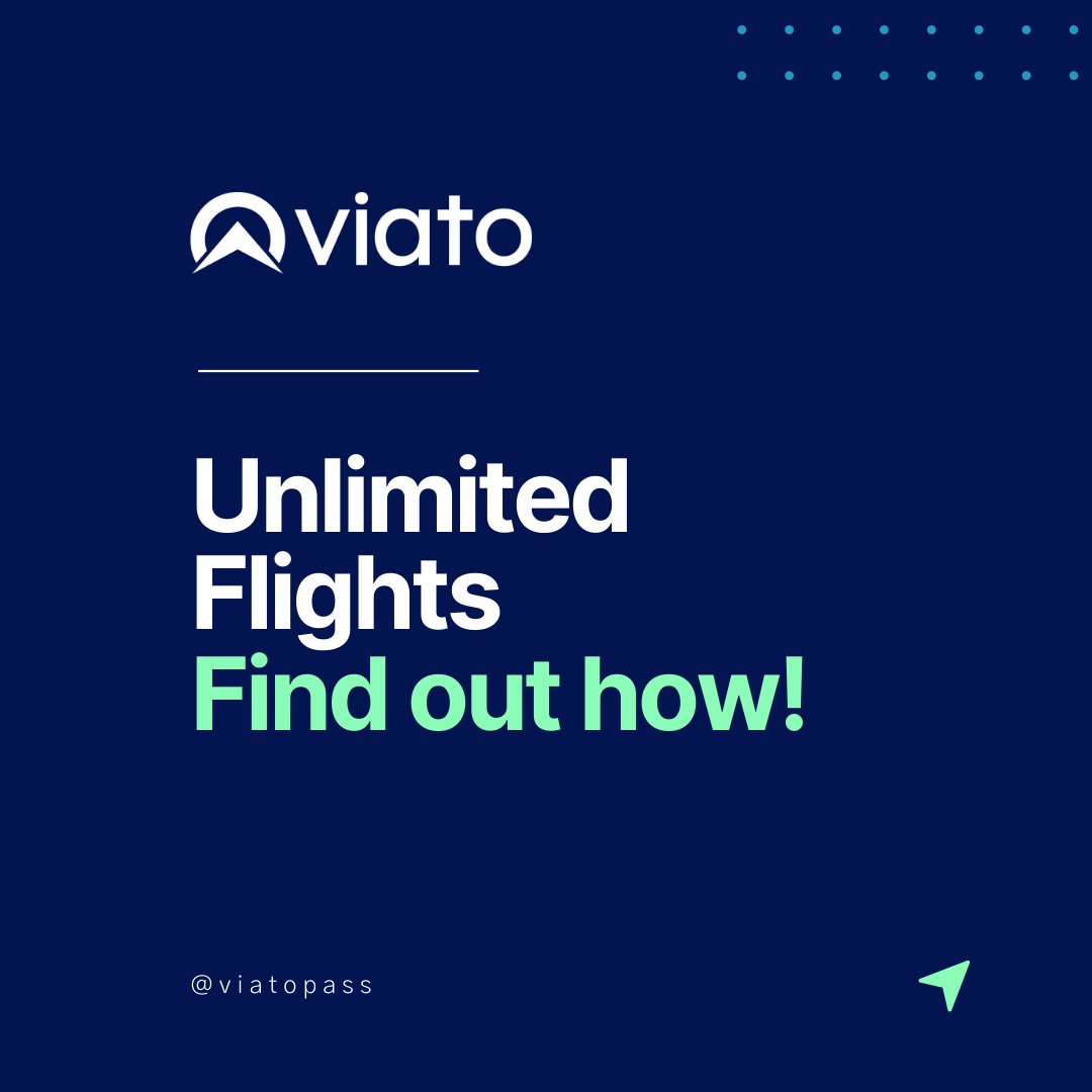 🚀Welcome to the #FutureOfTravel with Viato! Get unlimited flights for one monthly price. 🌍✈️

Choose your pass:
🏠Home for domestic flights
🌎Neighbouring for regional
🌍World for global

#TravelFreedom is yours! More info? Click our bio link or visit viato.com.