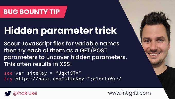 bug_bounty_tips's tweet photo. Woa, this #BugBountyTip from @hakluke works surprisingly well! Someone please automate this 🙏 #BugBountyTips https://t.co/vGfiaORgRm
