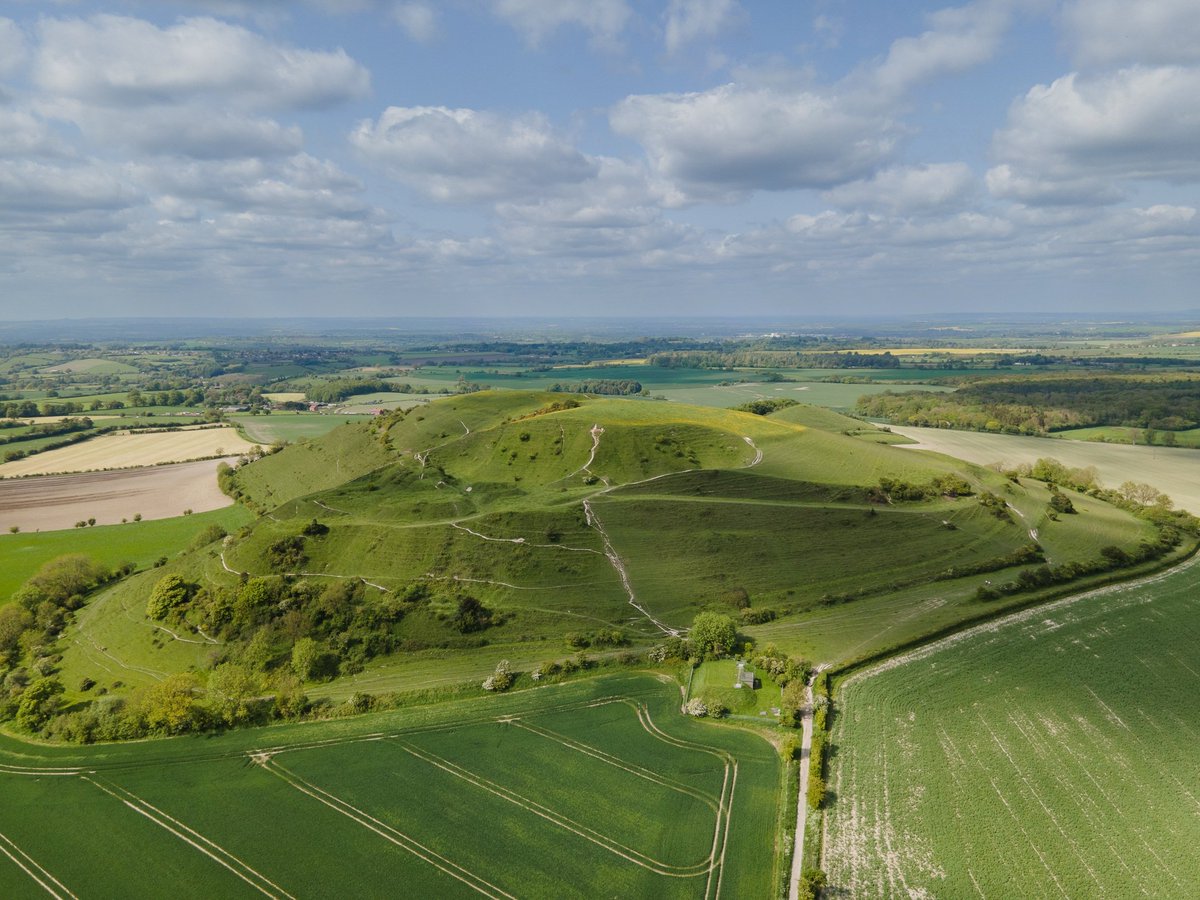 Cley Hill in Wiltshire the site of an Iron-Age Hillfort and Bronze age Barrows #archaeology #Wiltshire #Hillfort #history