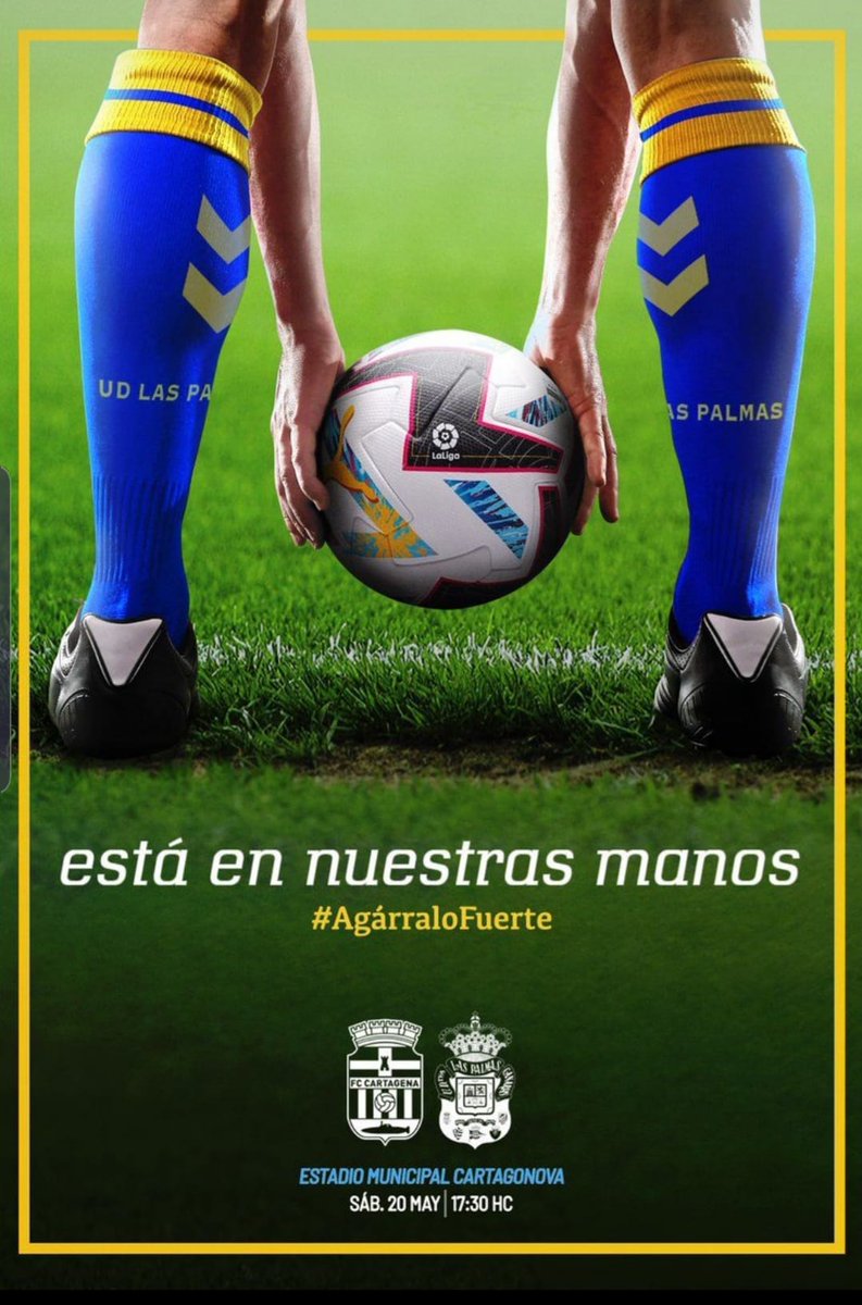 Hoy empieza la semana más importante de la historia de Gran Canaria, en siete días, nuestro equipo estará en Primera y Unidos por Gran Canaria gobernando en Canarias.

💛💙 #AgárraloFuerte ⚽
#QueGaneGranCanaria.