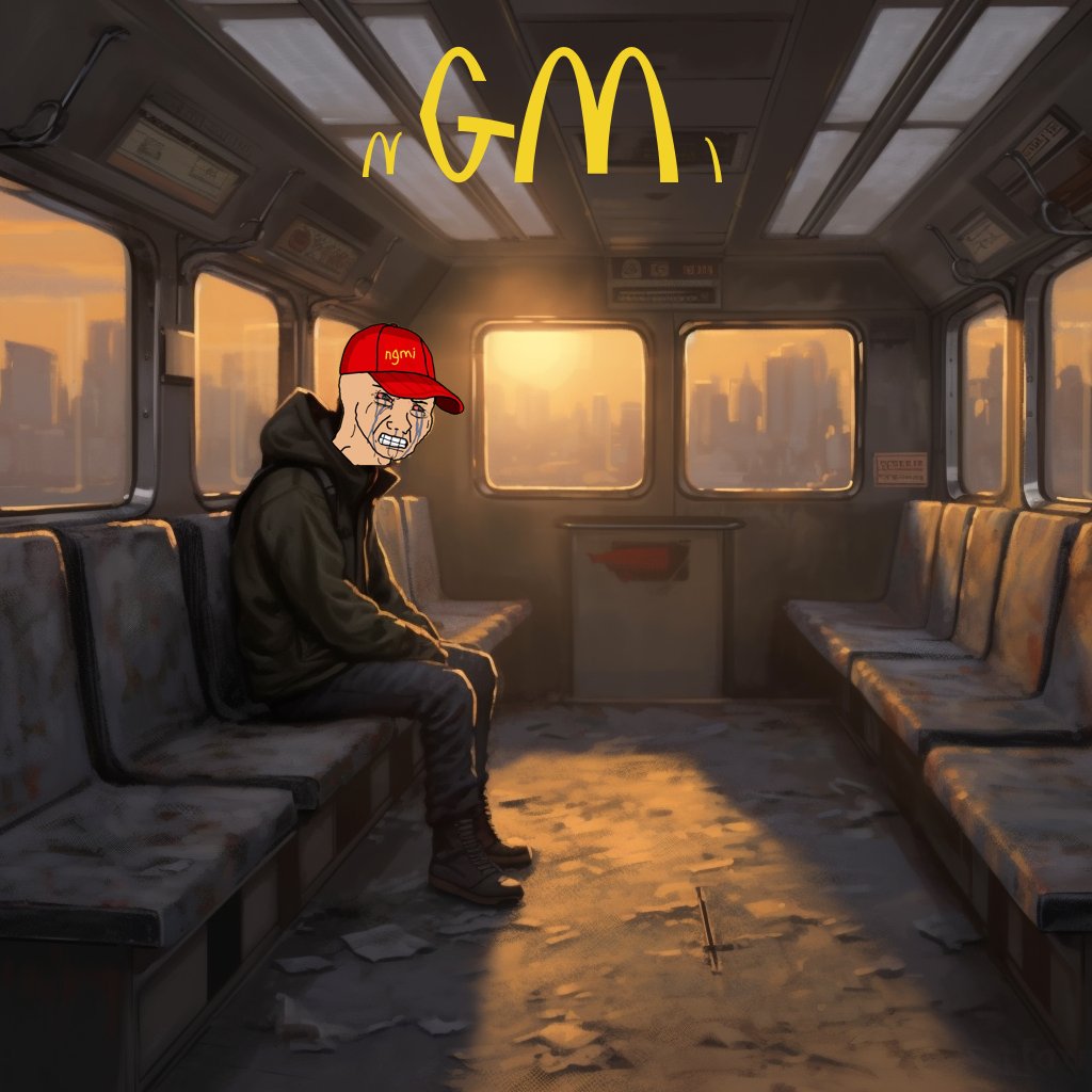 ngmi_meme's tweet photo. GM $NGMI
Saturday morning and lots are chilling at home.

The NGMI man doesn't though, he can't, he has to open the store and make the tables shiny.

#NGMIARMY #memecoin https://t.co/P1dx5xPjwO