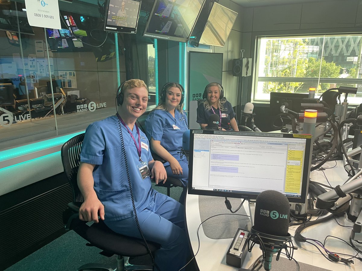BBC Radio 5 live talking about all things #RookieNurses