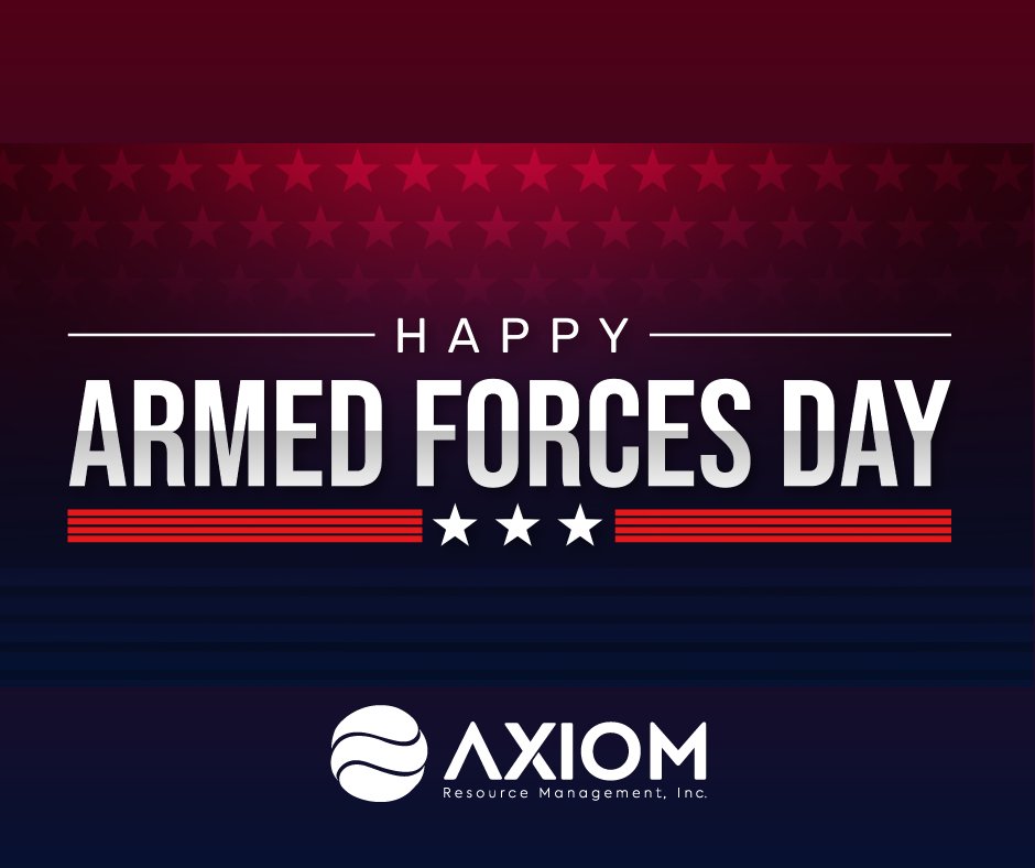AxiomRM's tweet photo. This Armed Forces Day, Axiom is proud to support and celebrate our active military members, veterans, and their loved ones. Today and every day, we honor your patriotic service. #ArmedForcesDay https://t.co/cVh8cdJRit