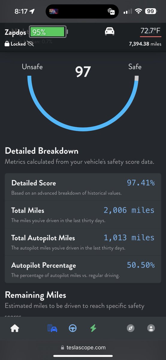 Stephen on Twitter "I love the stats that teslascope provides. It’s