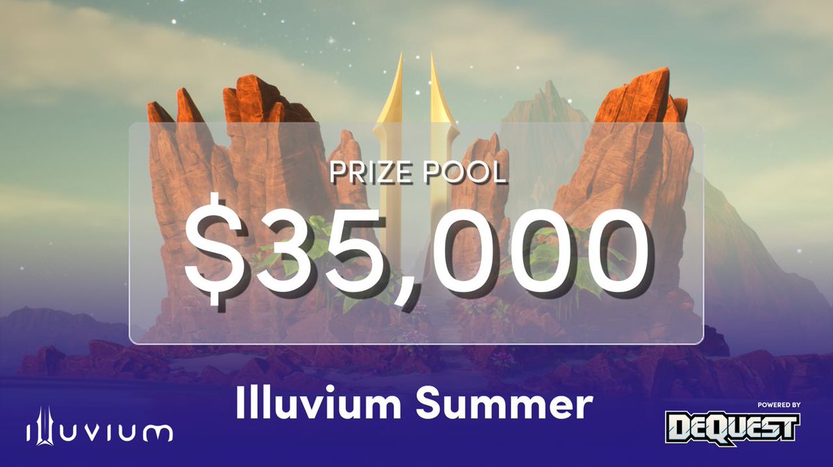 Illuvium (@illuviumio) on Twitter photo ๐ ILLUVIUM SUMMER ๐
Rangers, brace yourselves for a sizzling summer! Partnered with <a href="/Dequest_io/">DeQuest ๐</a> and friends, we're igniting a massive $30,000+ prize pool! ๐
๐ฅ Join the frenzy:
1๏ธโฃ Like & RT
2๏ธโฃ Tag 3 friends
3๏ธโฃ Enter here: beta.dequest.io/realms/illuvium ๐ ILLUVIUM SUMMER ๐
Rangers, brace yourselves for a sizzling summer! Partnered with <a href="/Dequest_io/">DeQuest ๐</a> and friends, we're igniting a massive $30,000+ prize pool! ๐
๐ฅ Join the frenzy:
1๏ธโฃ Like & RT
2๏ธโฃ Tag 3 friends
3๏ธโฃ Enter here: beta.dequest.io/realms/illuvium