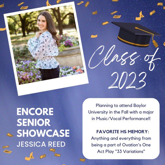 DHSEncoreChoir's tweet photo. We’re so proud of you Jessica!
Some fly. We soar. https://t.co/64ICivaTQO