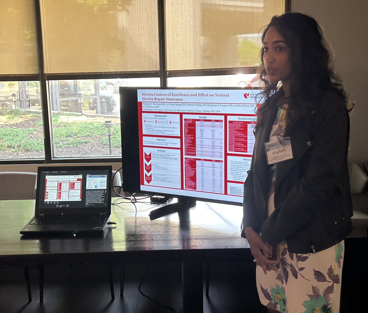 Yesterday was the Nebraska <a href="/AmCollSurgeons/">American College of Surgeons</a> Chapter Meeting. So proud of the strong representation by <a href="/UNMCSurgery/">University of Nebraska General Surgery Residency</a> and especially <a href="/PubMEG/">Meghana V Kashyap, MD</a>, <a href="/ksutyak/">Krysta M Sutyak, DO</a>, and <a href="/TiekenKelsey/">Kelsey Tieken, MD</a> for presenting our research from the past year. The future is female 💪🏼👏🏼