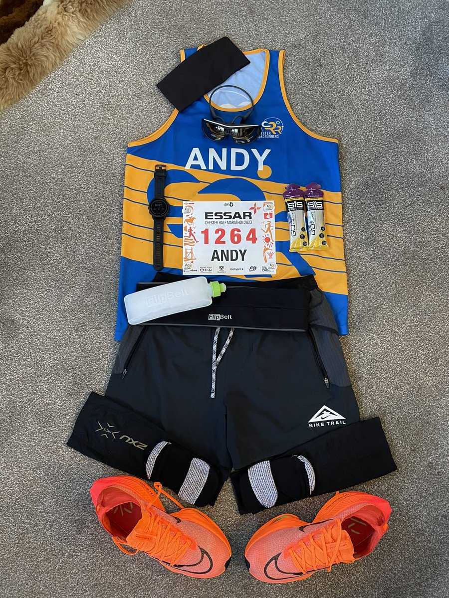 Flatlay ready for part 2 of this years triple
#chesterhalfmarathon #chestertriple <a href="/chestermarathon/">Chester Marathon, Half and 10K</a>