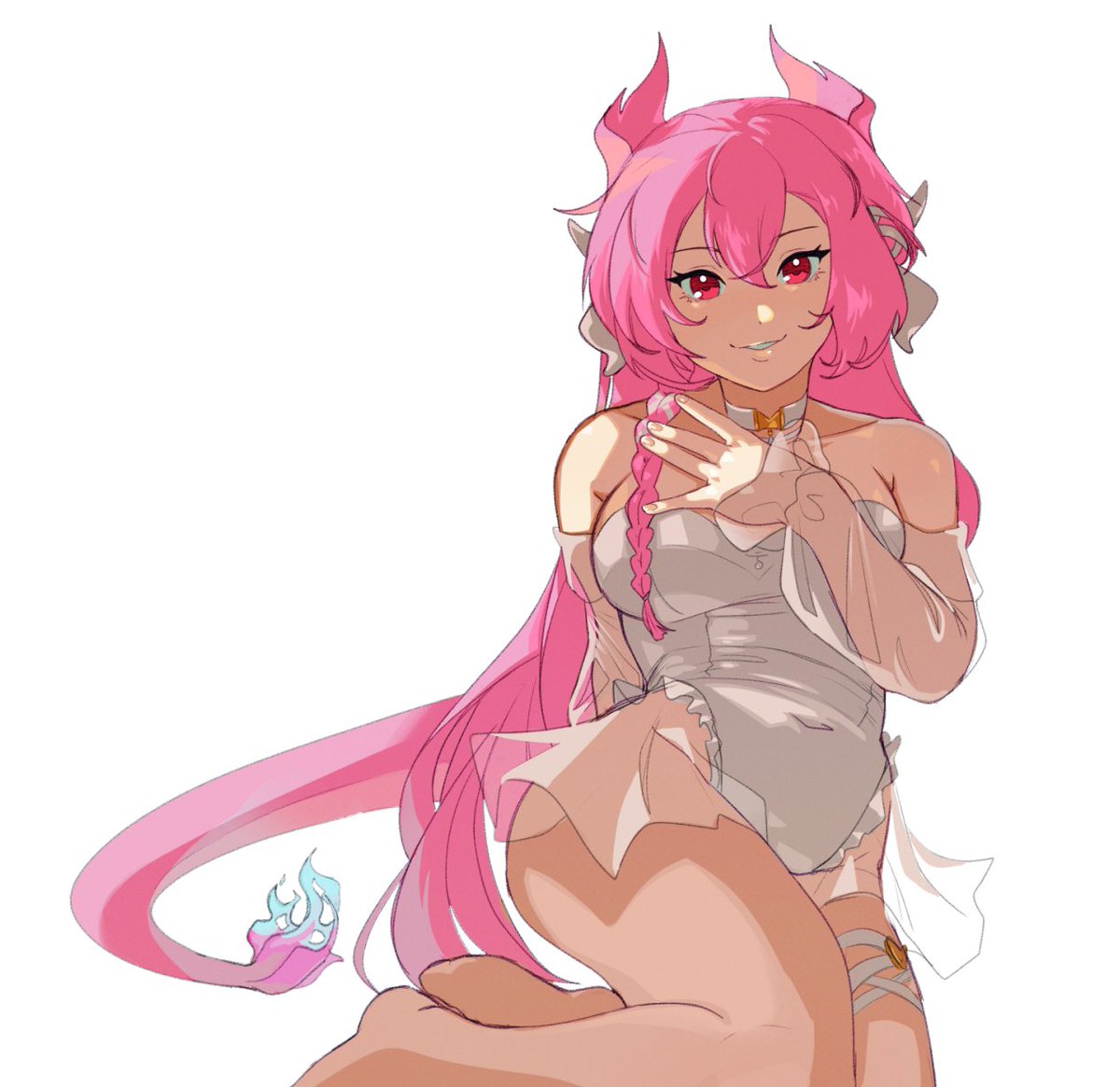 「qrt with your pink art! 」|thernz🐈のイラスト
