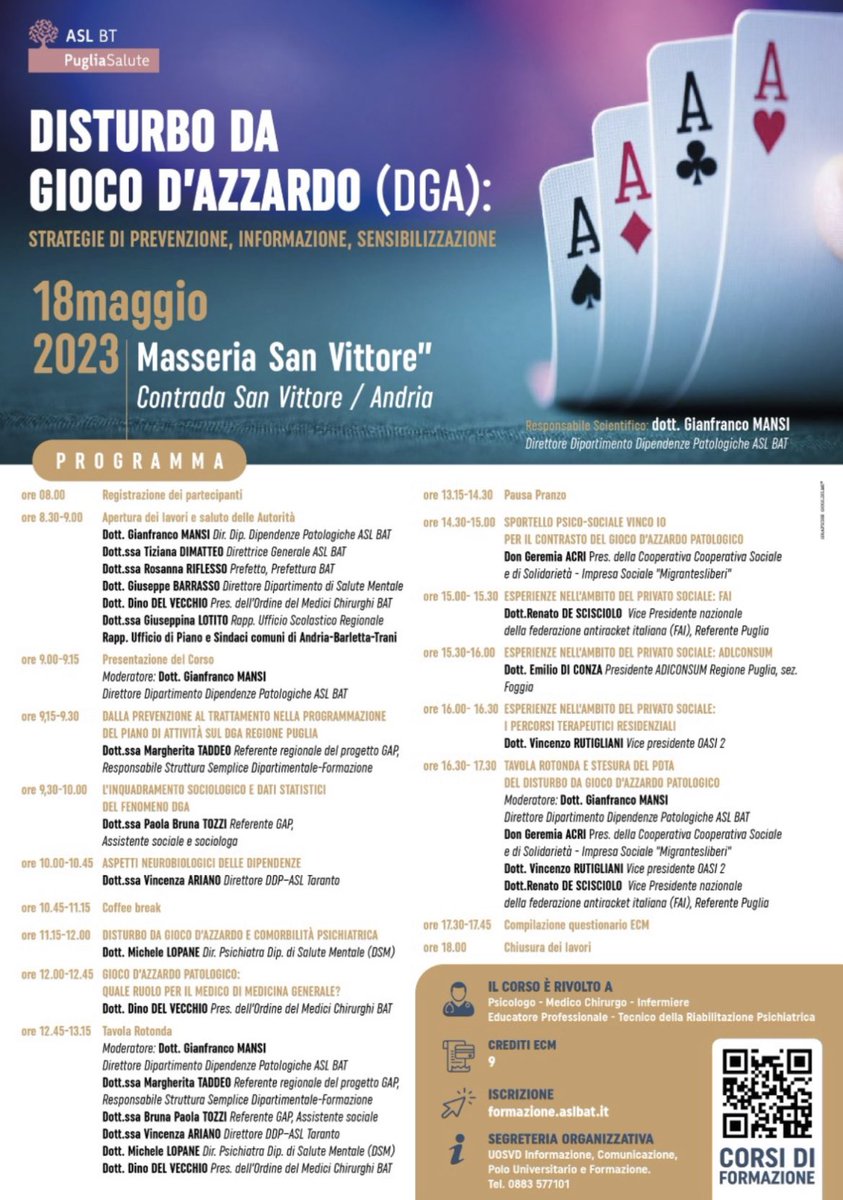 AdiconsumP's tweet photo. #Adiconsum #Puglia presenta il #Fondo di #Prevenzione #Sovraindebitamento e #Usura ai lavori della Tavola Rotonda su #Disturbo da #Gioco di #Azzardo organizzato dalla #Asl della #Bat https://t.co/KtDpgGD7bi