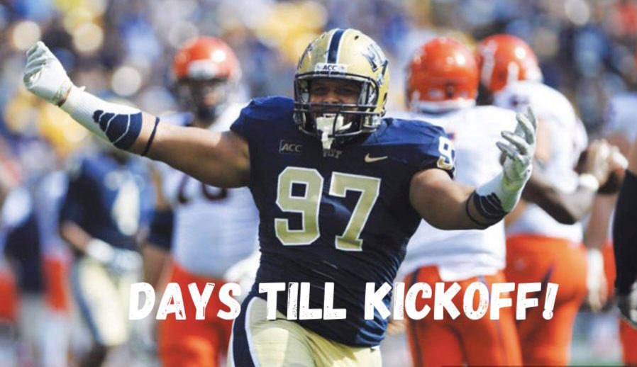 We are @AaronDonald97 days away from #kickoff. His senior year @Pitt_FB he was the most dominate & decorated defensive player of the 2013 #collegefootball season as he won the @NagurskiTrophy, @BednarikAward, @outlandtrophy, and the @LombardiAward 
 #countdowntokickoff #97days