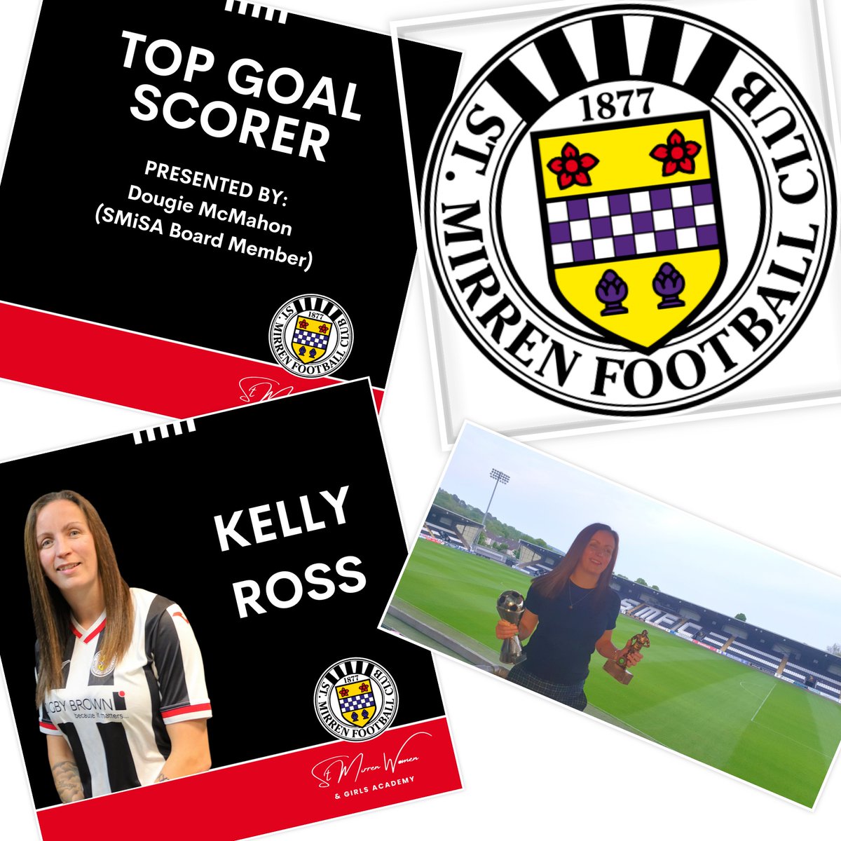🐼SMWFC POTY AWARDS
Top Goal Scorer.
Congratulations to Kelly Ross ... keep them coming next season!
#swfleagueone #OurStMirren