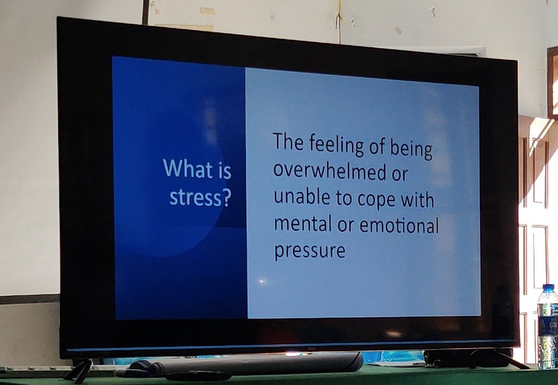 Dr. Salma Bashir taking us through what stress is and how it manifests itself in our daily lives