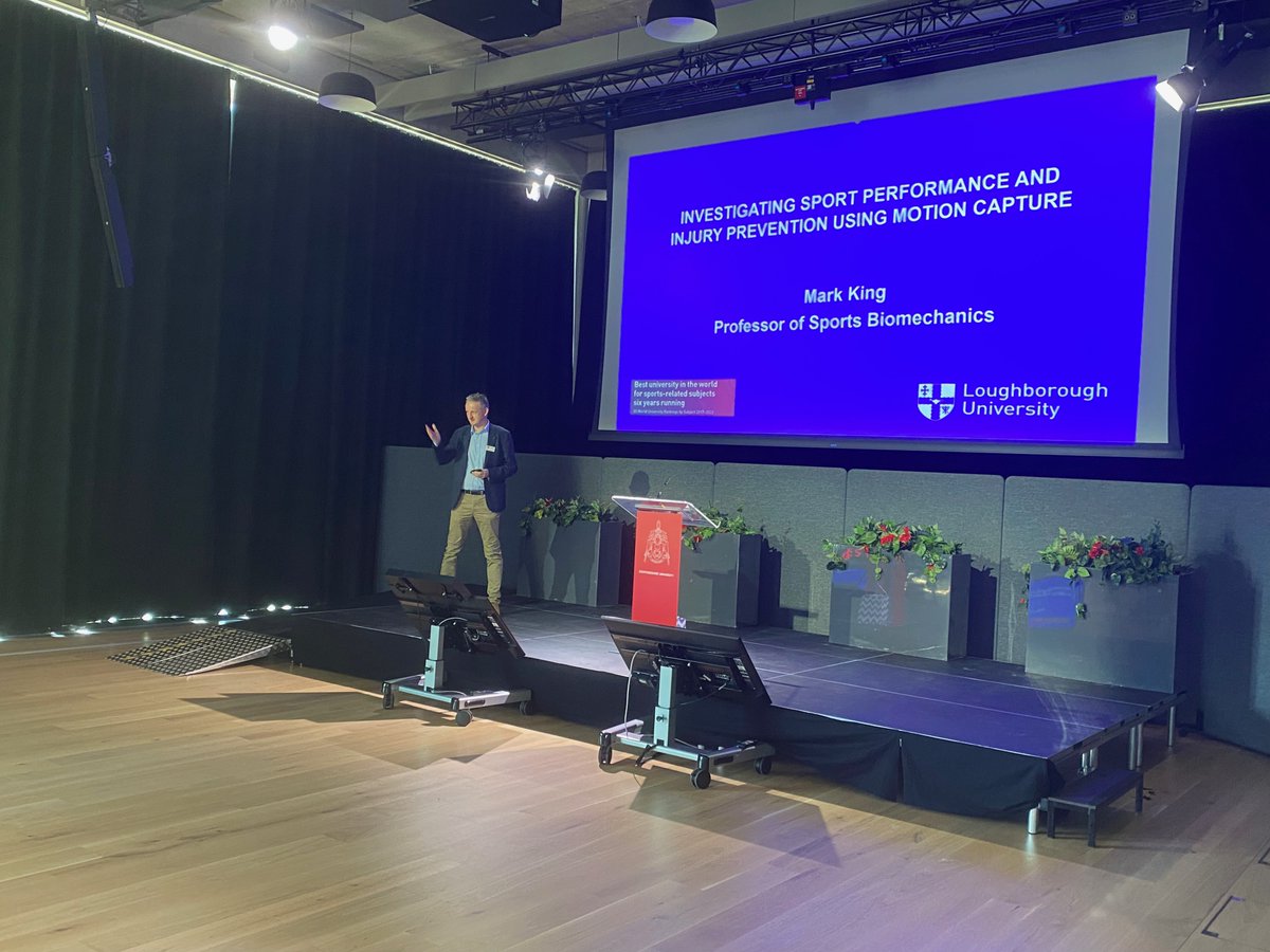 Our next lecture is from invited speaker Mark King (Loughborough University) “Investigating sport performance and injury prevention using motion capture” #SCCB2023  <a href="/NachiC/">Nachi Chockalingam</a> <a href="/AoifeCHealy/">Aoife Healy</a>
