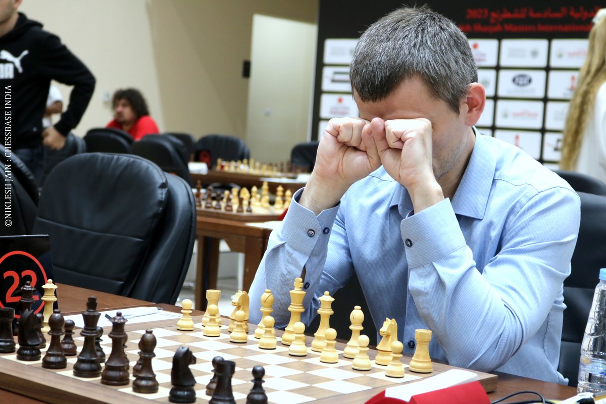 nikchess's tweet image. Caption this! @shj_masters @ChessbaseIndia @FIDE_chess #SharjahMasters #GMAzarovSergei