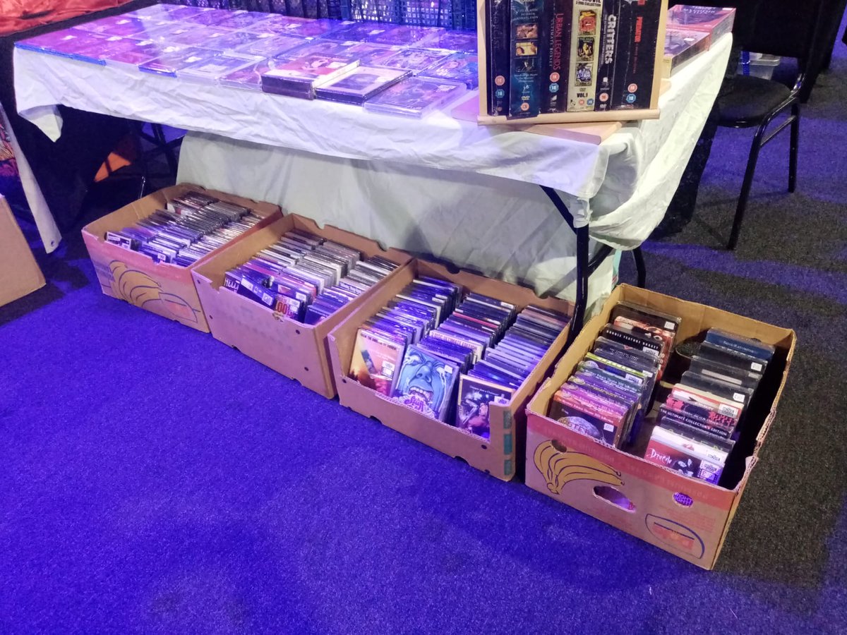 TheMovieStore22's tweet photo. We're heeeeeere 
@Horrorconuk 2023 

#physicalmedia #dvdcollector #bluraycollector #horrorcollector #horrorfan https://t.co/PKh620Ey1Q
