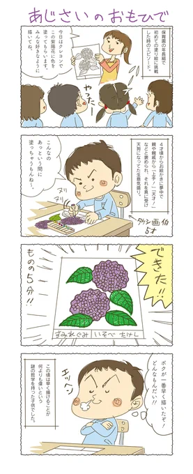 #あなたの紫陽花見せてください  過去漫画再掲。 紫陽花は挫折と上達への原点。  #マンガ #漫画