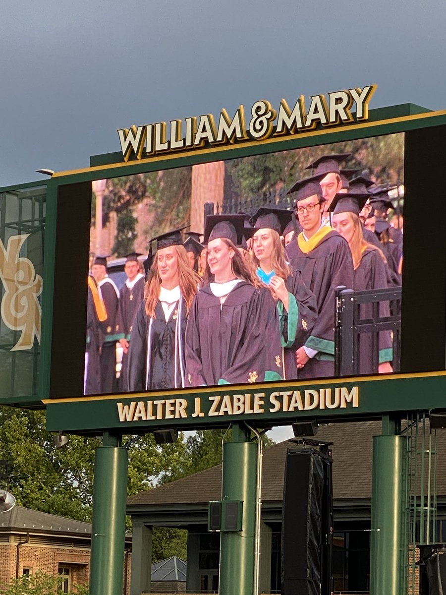Lucky to catch her on the scoreboard! #wmGrad ##wm2023 😀