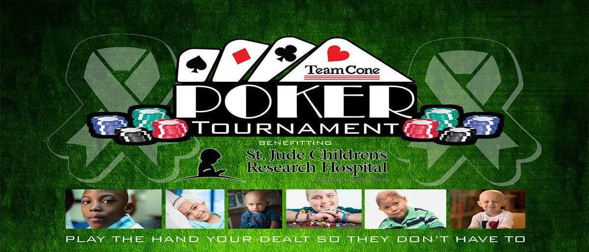 TODAY'S THE DAY! Our Poker Tournament to benefit St. Jude is happening today! Do you have what it takes to go to the Final Table? Join us! Open at 11am; Deal at Noon; $50 buy-in!