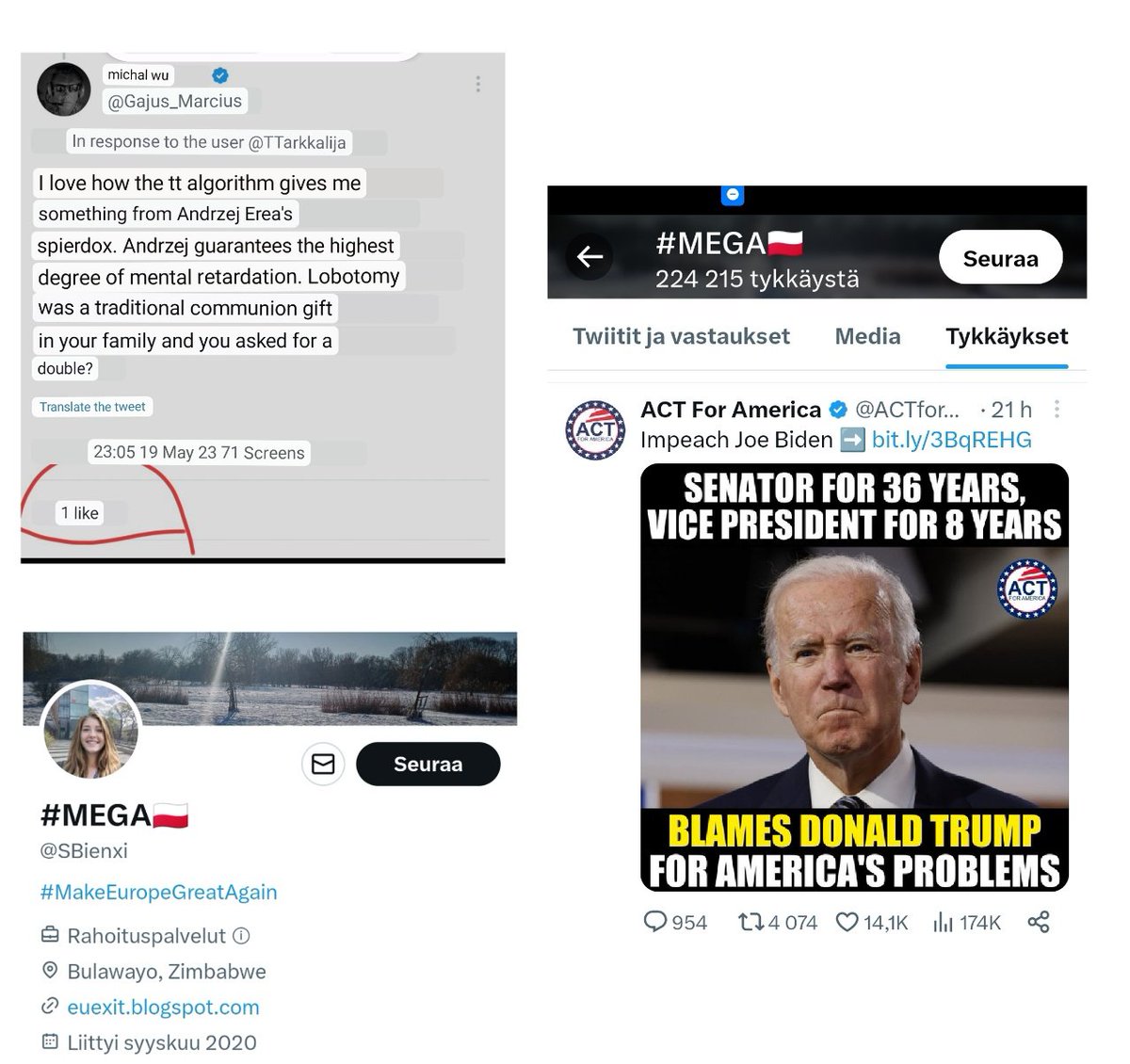 TTarkkailija's tweet image. I see you already got support for your view. The first like is informative/symbolic. We can discuss later #MEGAgate and #drugazmiana and its confluences with Project Veritas, Breitbart, Gateway Pundits, RAIR Foundation/Guandolo, Mike Flynn etc.