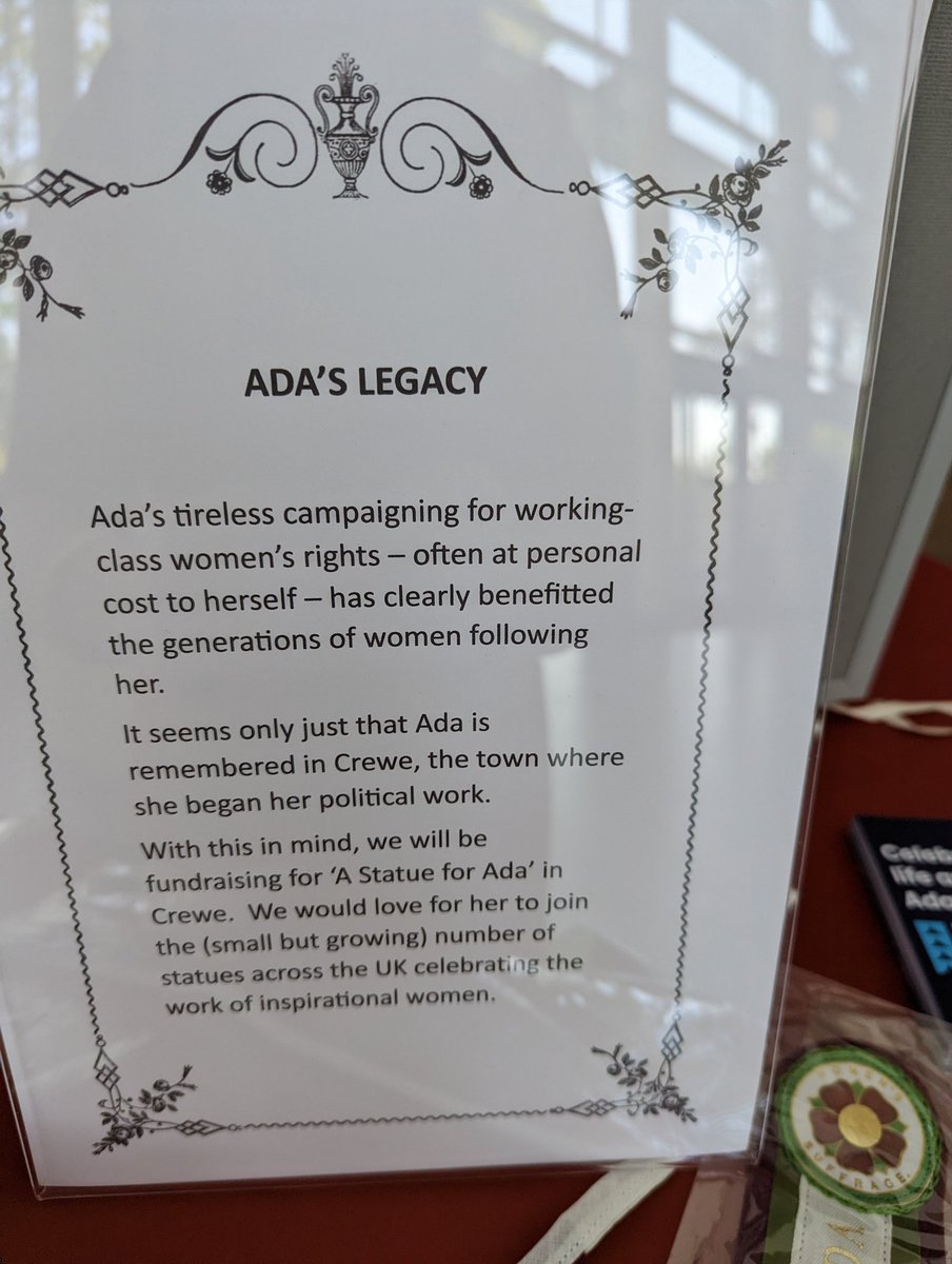 CheshireWomen's tweet photo. We were at @CheshireCollSW #crewe #communityday today showcasing #Adasstory we had such lovely feedback from people fascinated by how inspiring Ada was.
#womenfromhistory
#AstatueForAda
#WomensStatue https://t.co/s0vUsPhu8z
