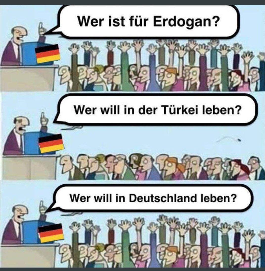 AslanAkbey0634's tweet photo. @importantcilik Almanya da durum şu 
Kim Erdogan dan yana ?   
Kim Türkiye de yasamak istiyor?
Kim Almanya da yasamak istiyor?
(Almanya'daki malum partililer.) https://t.co/ZK9Em7ckwf