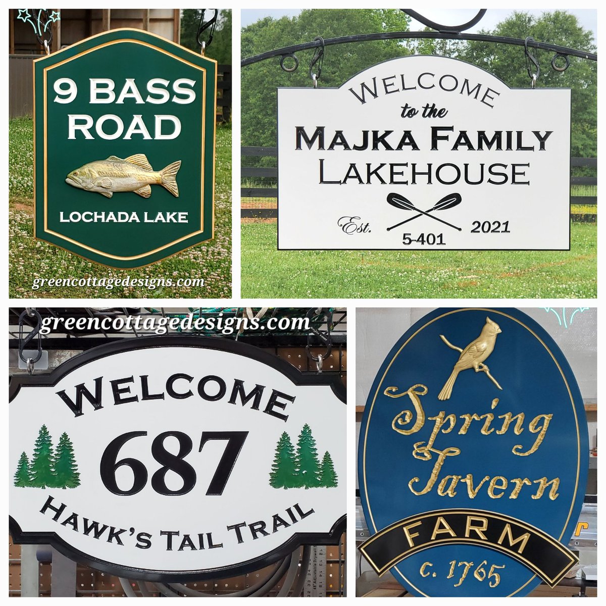 cottage_green's tweet photo. All Weather Custom PVC Outdoor Signs by https://t.co/mxWEx0l0jL #Ontario #NovaScotia #NewYorkLakes #SpringTavern #customsigns https://t.co/96lG86DmfG
