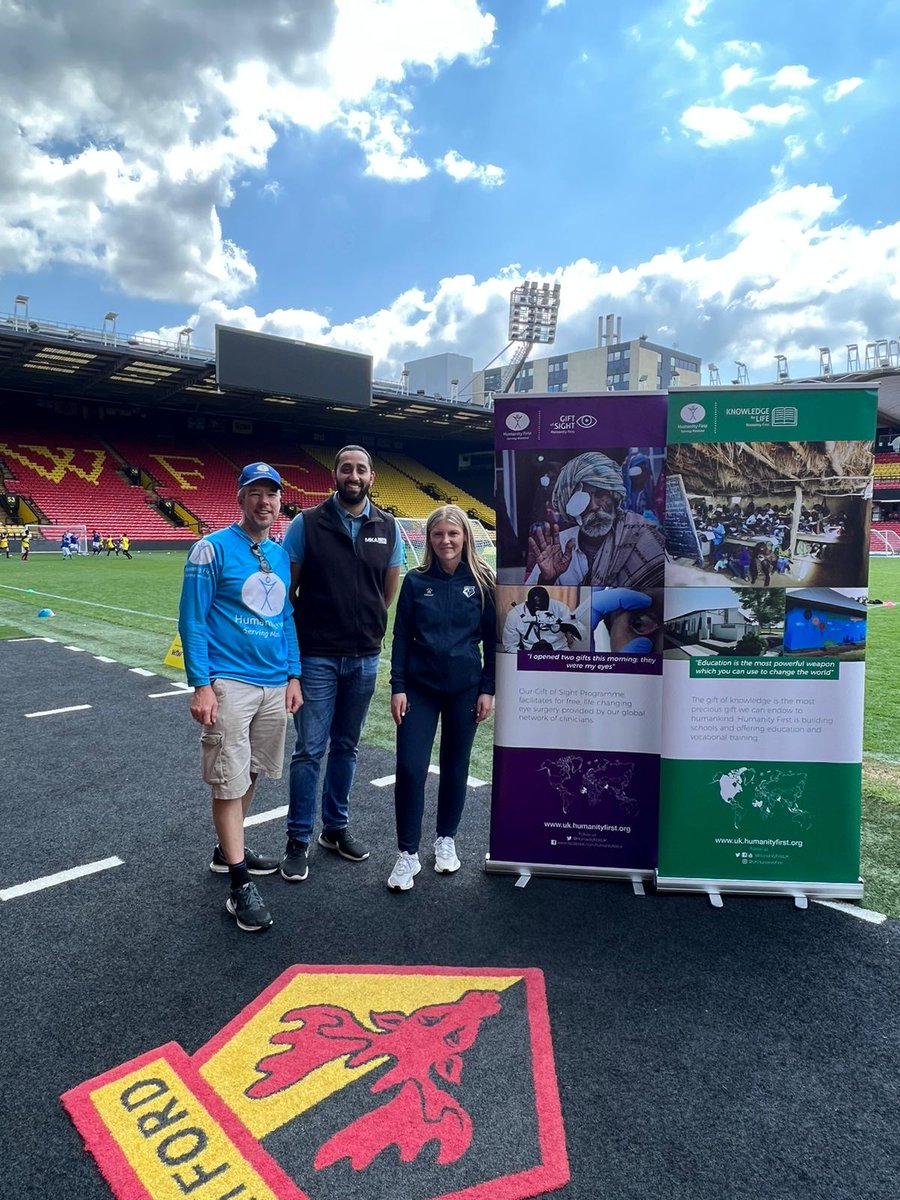<a href="/WFCTrust/">Watford FC CSE Trust</a> kindly laid on the pitch for the  <a href="/UKMuslimYouth/">AMYA UK</a> 24hr football marathon today. Personally delighted to walk the turf at vicarage road for <a href="/HumanityFirstUK/">Humanity First UK</a> <a href="/HFI1995/">Humanity First International</a> and help showcase our work. 

Ever grateful for donations 🙏