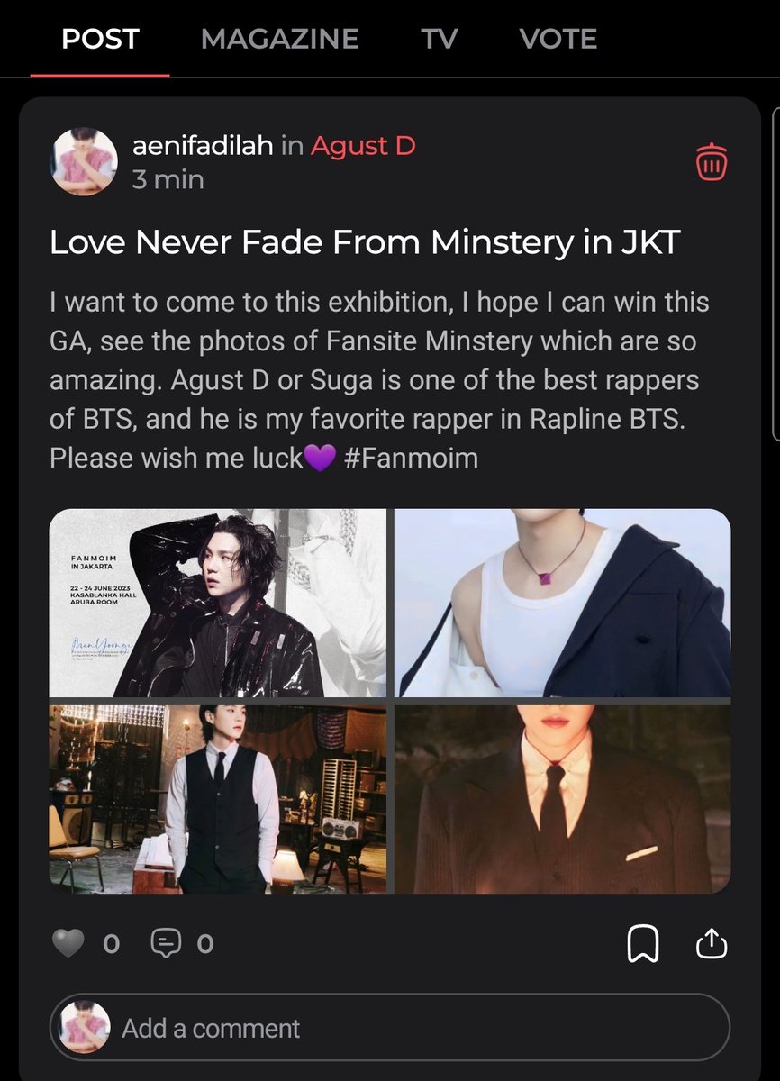 ourmuse0613's tweet photo. @milesandcals @kooky__official @minstery_0309 @Fanspace_id Done, wish me luck💜💜💜
@Fanspace_id @kooky__official @milesandcals #Fanmoim
https://t.co/X4bcSWi50D https://t.co/r673UYlsmu