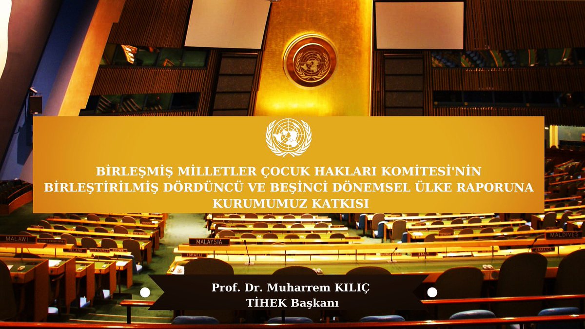muharremkilic1's tweet photo. 📖 Birleşmiş Milletler Çocuk Hakları Komitesi'nin Birleştirilmiş Dördüncü ve Beşinci Dönemsel Ülke Raporuna Kurumumuz Katkısı
#humanrights #equality #equalitybody #NHRI #HREIT #StandUp4HumanRights #childrenrights
@UN @UNChildRights @tihek_kurumsal
⤵️ ⤵️
https://t.co/2cCBSxk6V5 https://t.co/hNU6vAh2pd