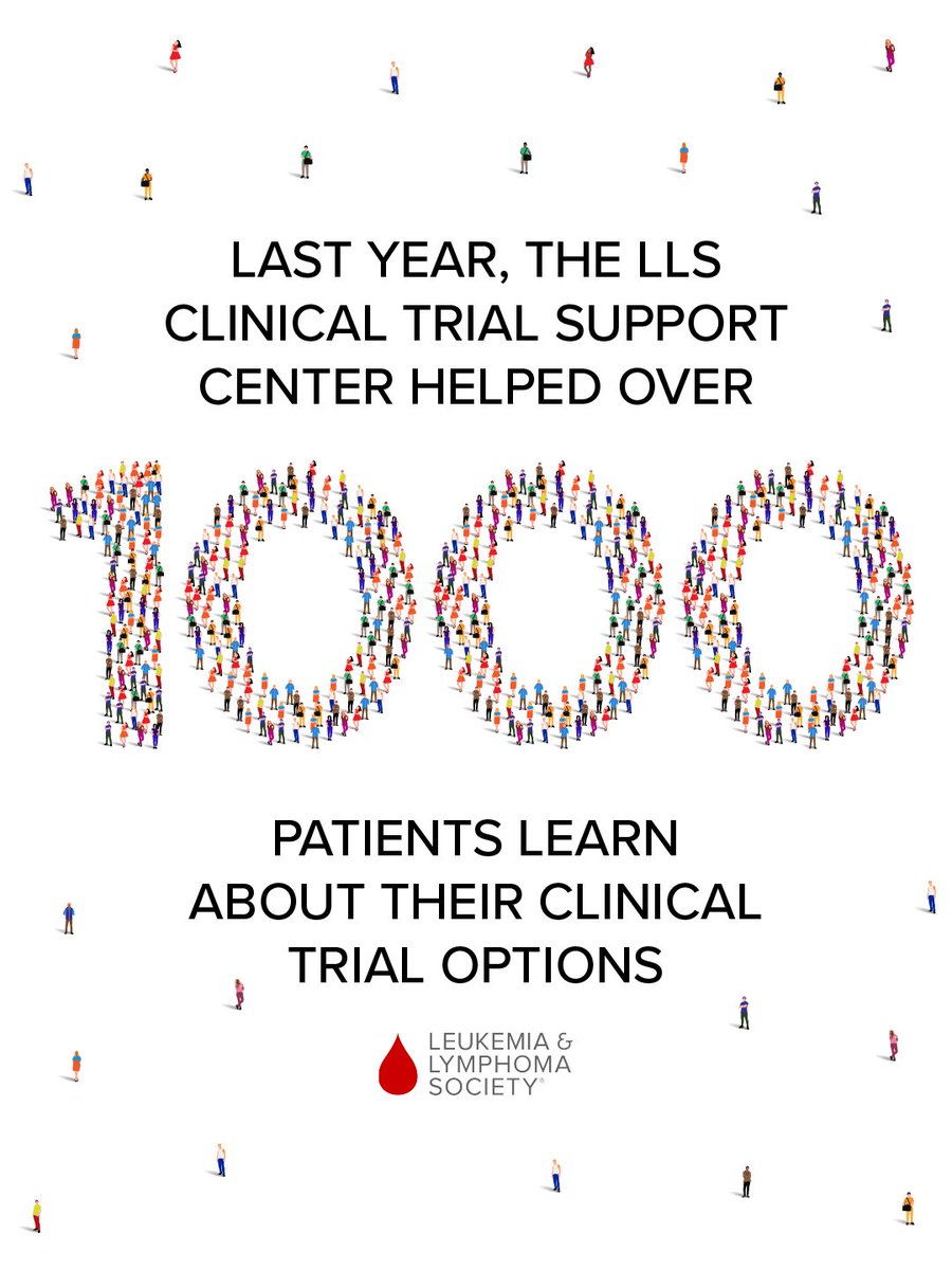 We’re proud to help blood cancer patients find clinical trials that may be right for them. ❤️ Today on #ClinicalTrialsDay, we’re highlighting the impact of clinical trials. Learn about the LLS Clinical Trial Support Center 👉 bit.ly/3MgUOVL #CTD2023