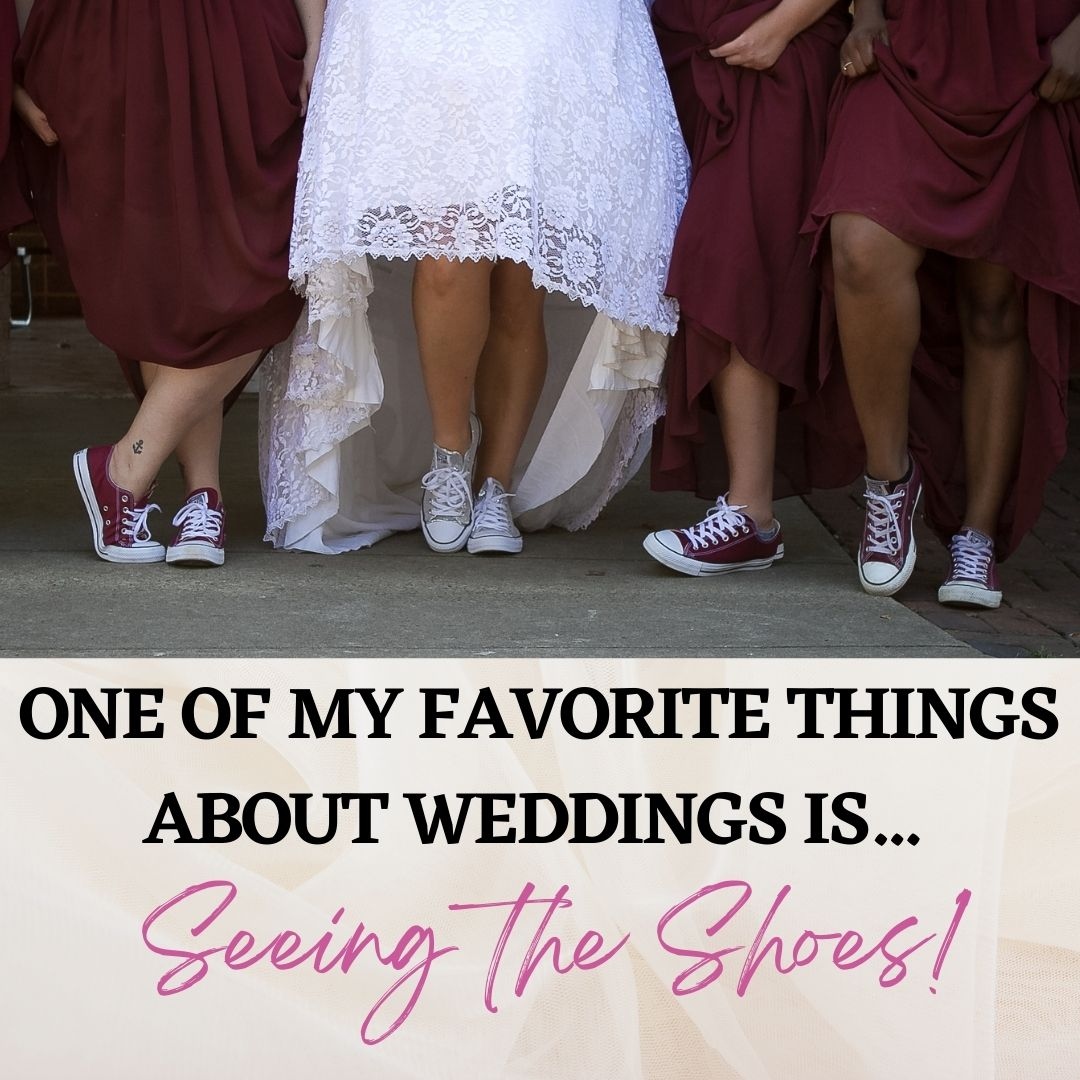 One of my favorite things about weddings is seeing all the gorgeous footwear – each with its own unique style and personality! #weddingdetails #divineandeleganteventsllc #frederickweddingplanner #mdweddingplanner #dmvweddingpalnner #2023weddings #2024weddings #weddingshoes