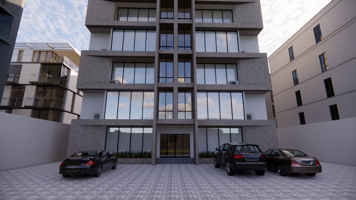 3D DESIGN // OFFICE BUILDING COMPLEX by me #workspace #3drender #enscape #revit #3dvisuals #3drendering #office