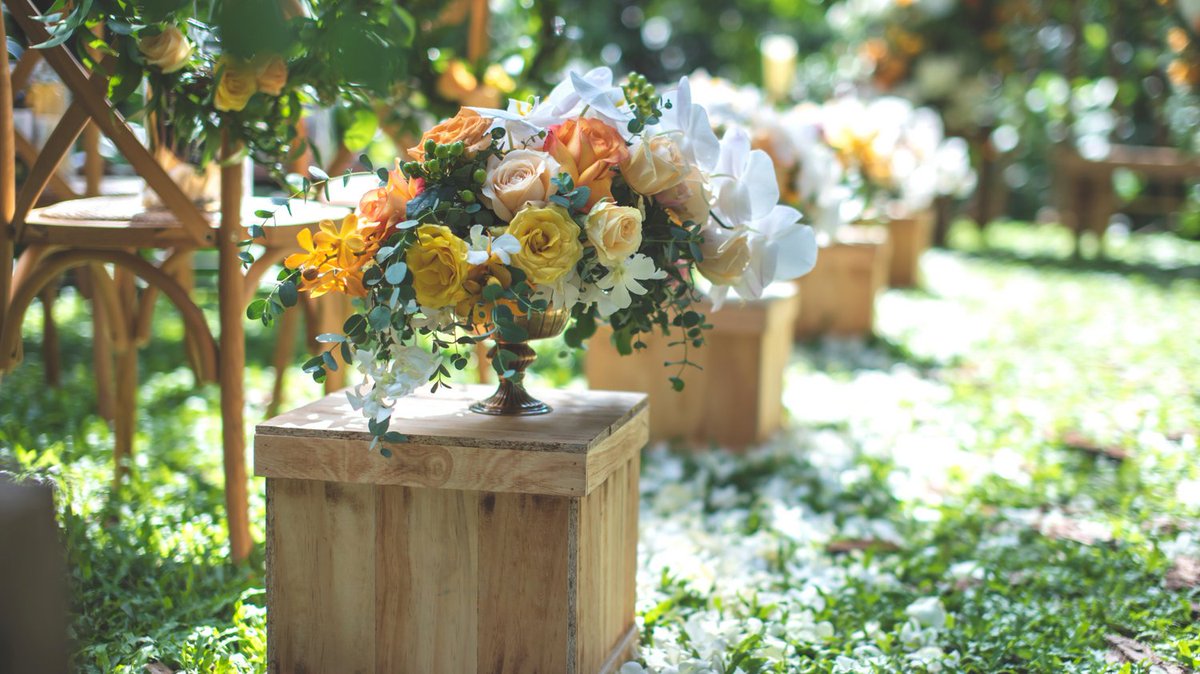 Nice way to spruce up your aisle. 

#downtheaisle
#housonengaged
#weddingplanner
#houstonweddingplanner
#richmondweddingplanner
#uxngown
#weddings