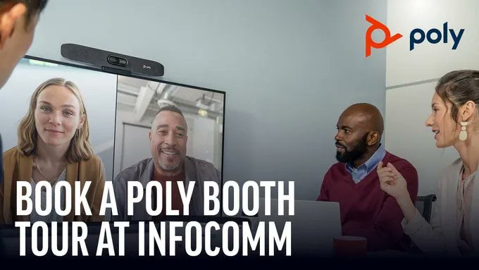 BCstrat's tweet image. Want your chance to win a #PolyStudio P15 personal video bar? 

Book and attend a #BoothTour with #HybridWork experts at #InfoComm23! Get an in depth look at the latest solutions from HP l @PolyCompany . 🤝 

Book your spot 👉 buff.ly/42QxJQR