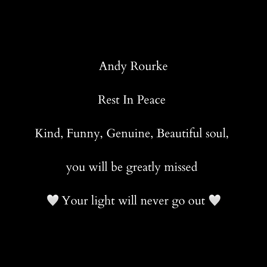 Our thoughts are with Andy’s family and friends. The Gill family x