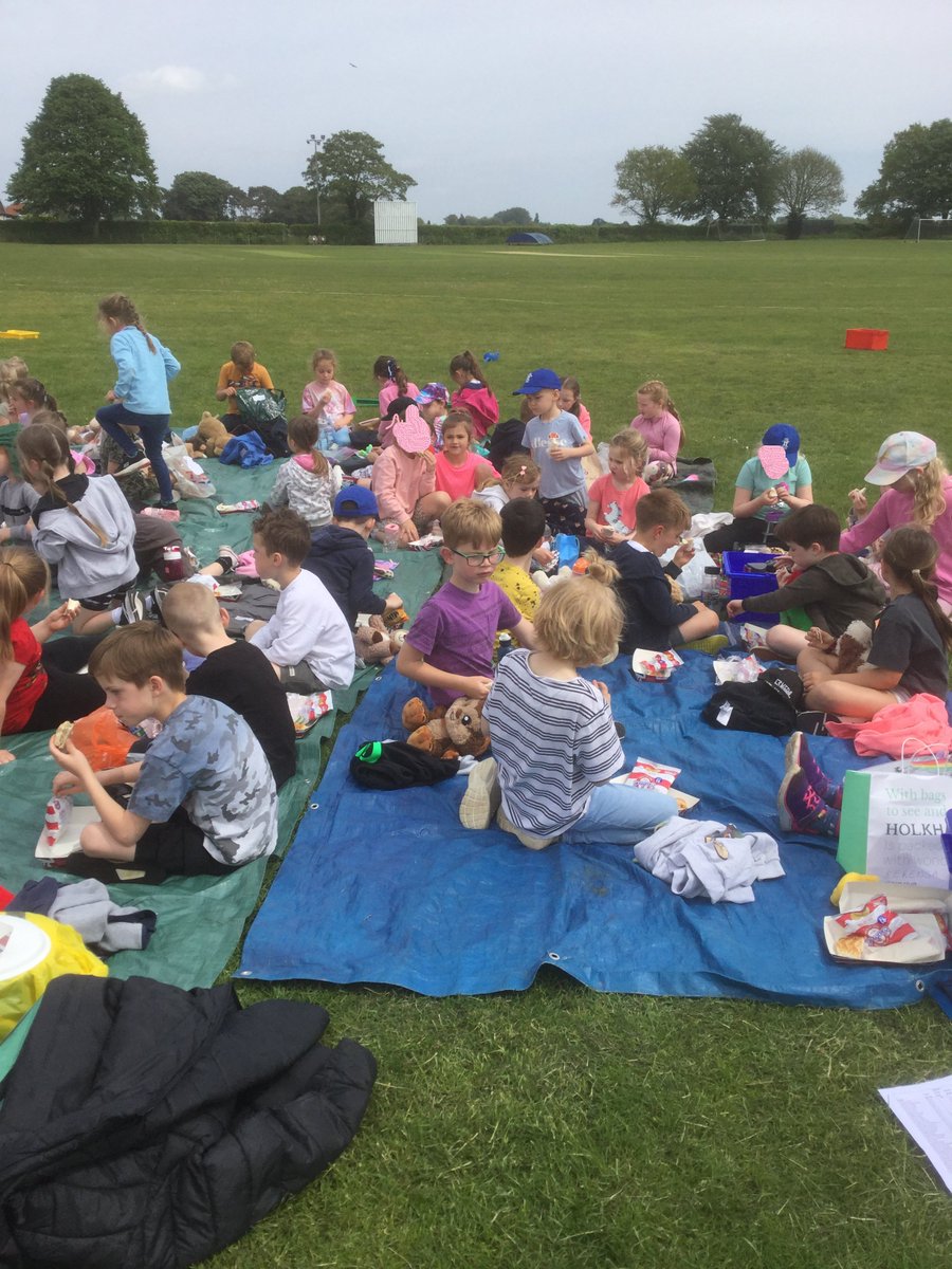 GEPSClass3's tweet photo. Well done to the children yesterday. We had lots of fun at the Teddy Bears' Picnic and enjoyed spending time with the younger children from GE and those from Rocklands. 
To quote one child, 'My favourite part was just seeing everyone smiling and having such a lovely time.' 🥪😃🥰 https://t.co/2j0iTGJwL3