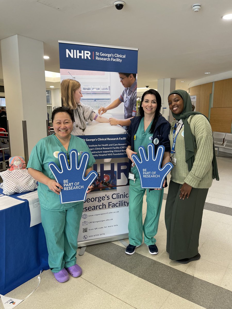 AmranMR_'s tweet photo. Happy International Clinical Trials Day 🎉

Had a blast leading an #ICTD2023 event earlier this week, with 14+ different research teams on the clock to showcase research👏🏾

Huge thank you to @StGeorgesTrust CRF &amp; @ResNetLondon ✨

#BePartOfResearch #NHS75 #nihrcrf https://t.co/knuODD48GB