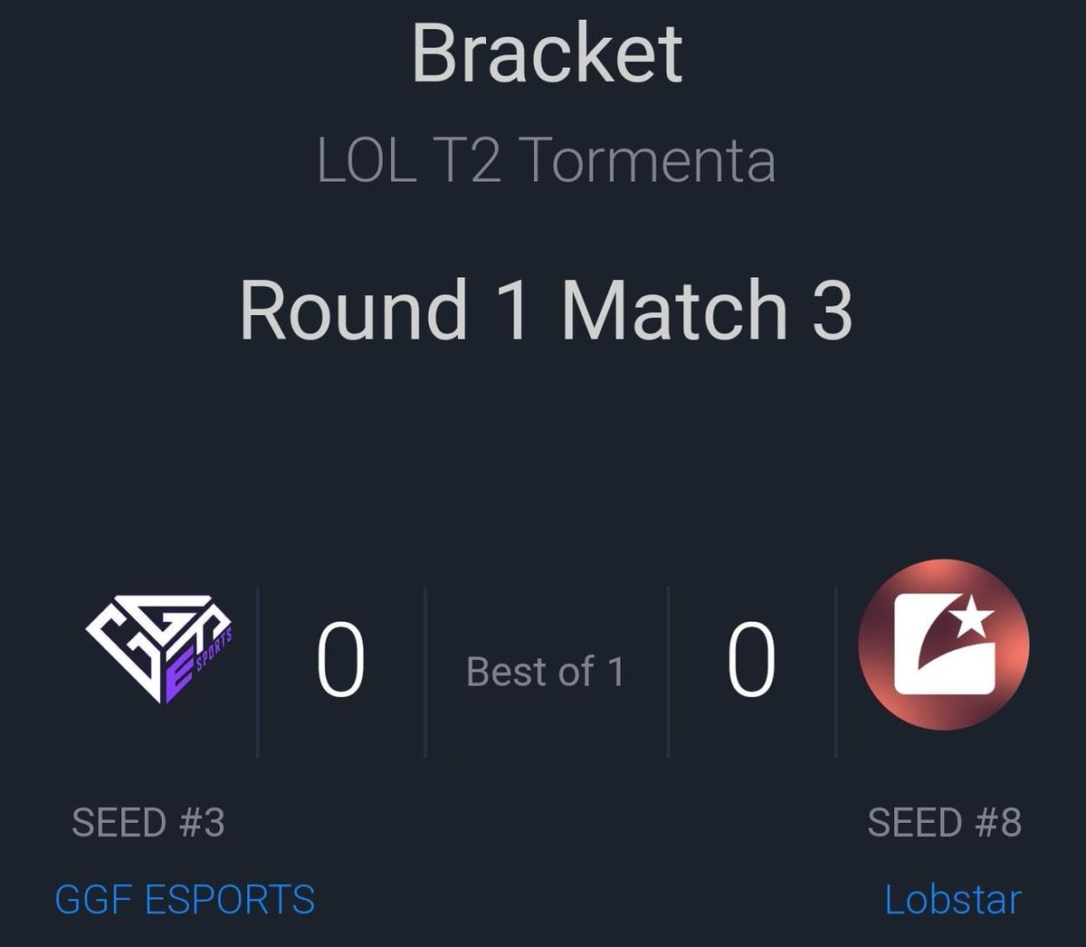 FIRST GAME T2 

@GGFEsports VS <a href="/LobstarEsports/">Lobstar Esports</a>