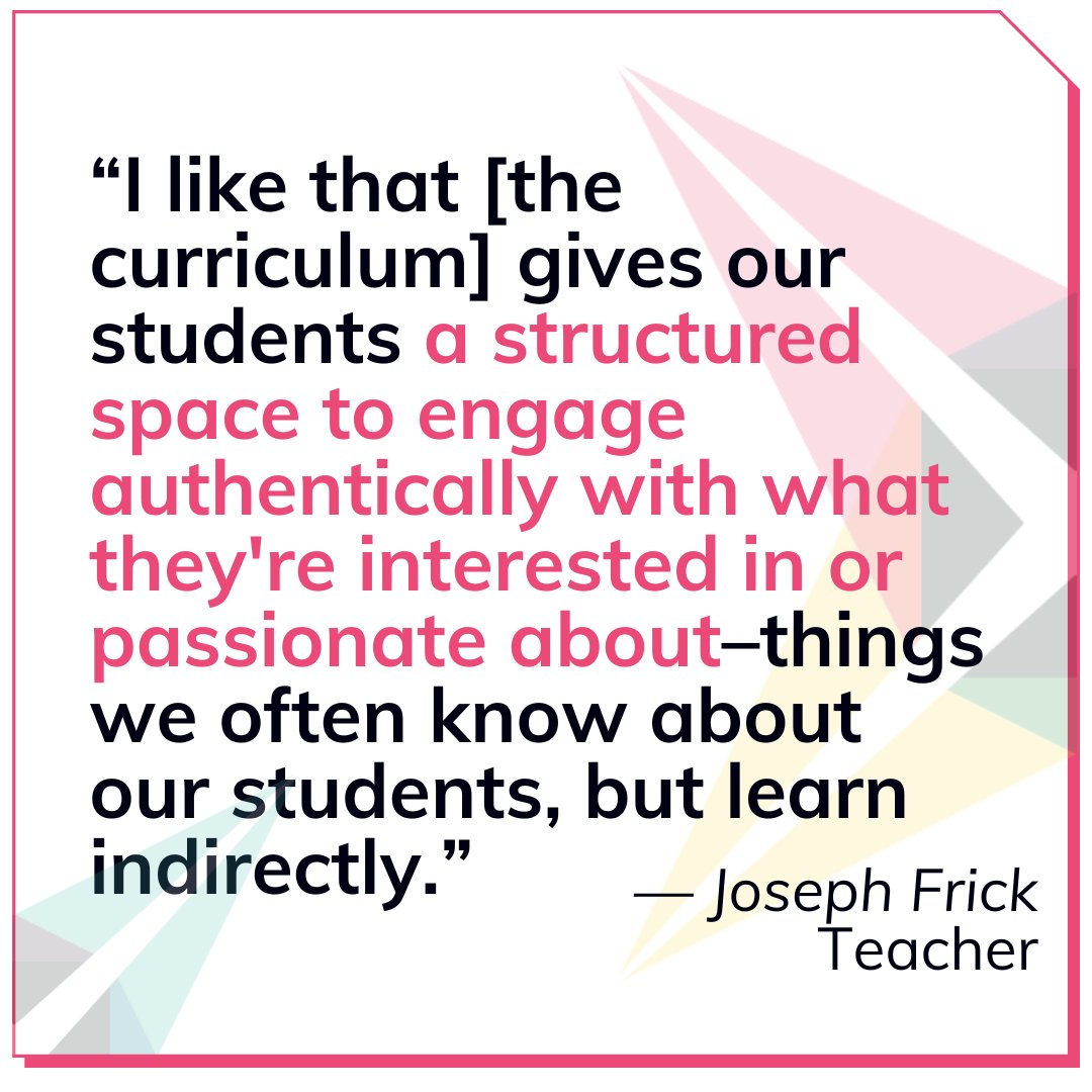 Joseph Frick discusses how nXu's Nexus Curriculum enhances the way teachers learn about what motivates their students. Are you looking for a youth development solution that helps you learn about your students’ passions? Learn more about our offerings here: bit.ly/3IsPkVY