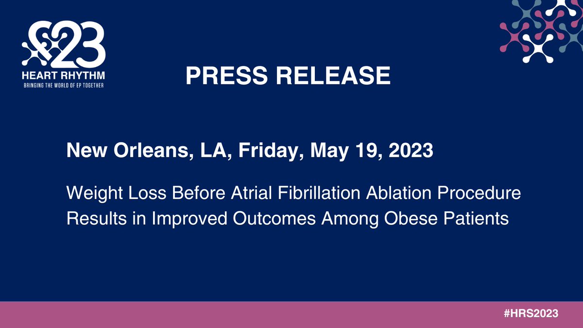 Heart Rhythm Society on Twitter "Results from a new clinical trial