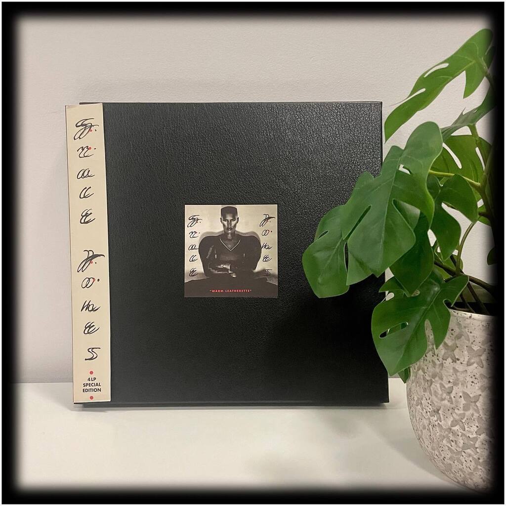 vinylLOVER70's tweet photo. #GraceJones - Warm Leatherette (1980, 2016 reissue on 4 LPs in a leatherette box) @gracejonesofficial 

Happy 75th birthday to the irrepressible Miss Jones. Once upon a time when style and music came together, she confused critics and delighted her fans. 

I’ve only seen Gra… https://t.co/EBdPr9Lhvu