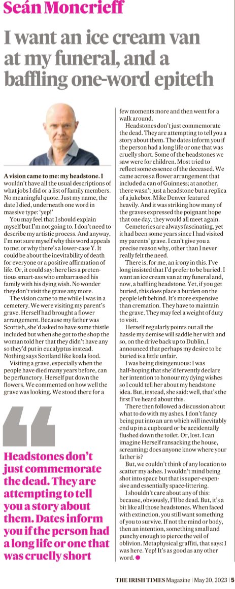 Today’s Irish Times. What’s an ‘epiteth’?