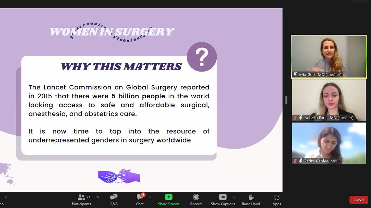 🔊Excited for #GEIGSGA23! 🌍💜 Uniting for #genderequity  in global surgery. Empowering change, advocating equality, and fostering inclusive surgical care worldwide. Together, let's bridge the gap and create a brighter future for all! 👩‍💻 #LatinasInMedicine