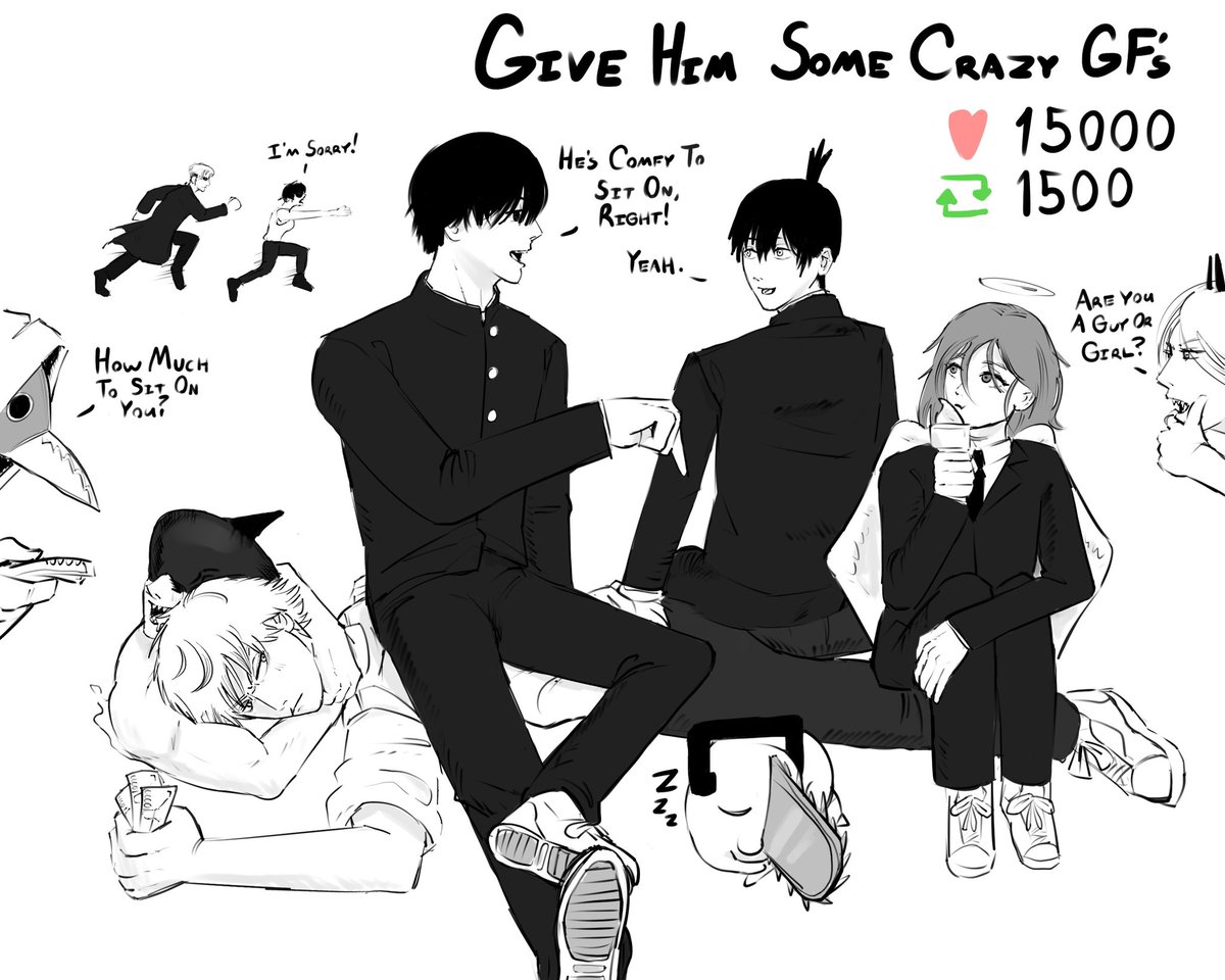 GoldenPenHD's tweet image. Here come the boys! #chainsawman