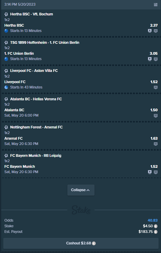 gd_poker's tweet photo. Surley my weekly will turn into something good.👀
#stake #stakeweekly #Soccer https://t.co/fRhFJJwA0R