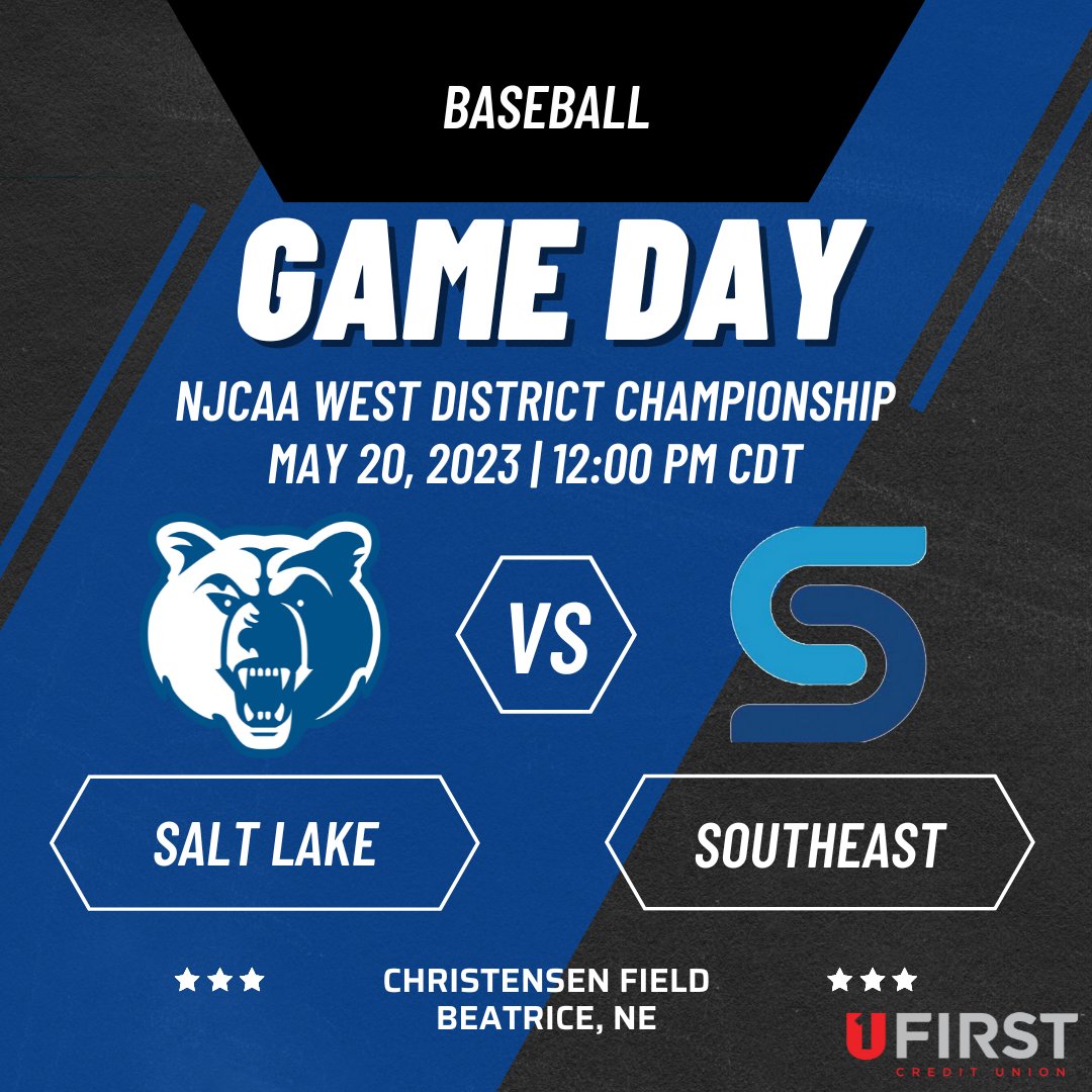 slccbruins's tweet photo. A storm is brewing in Tornado Alley, but the Bruins are prepared!

Salt Lake is ready to tackle the Storm of Southeast in the West District Championship today in Beatrice, NE! First pitch is set for 12:00 PM CDT https://t.co/EiHelRQa6I