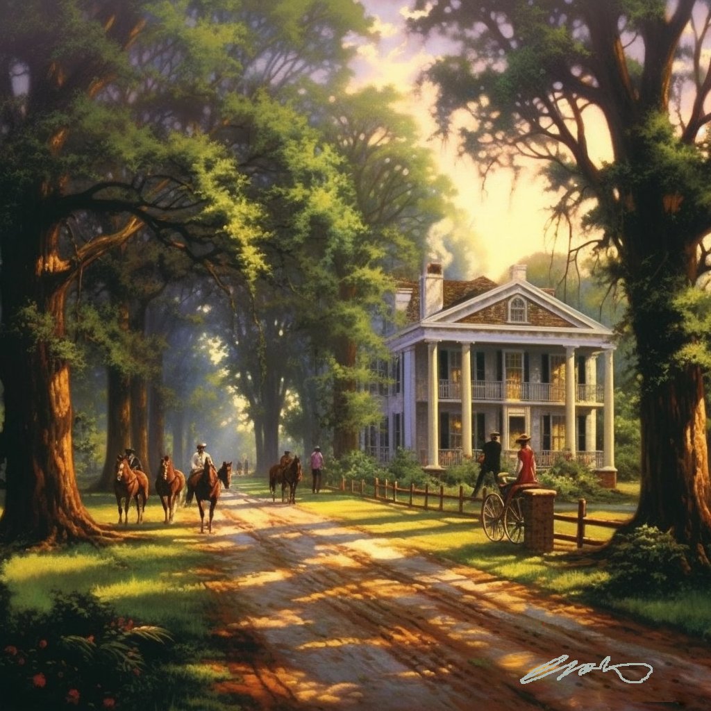 paulrxp's tweet photo. Inspired by North and Souths Mount Royal.  Southern Plantation.    #art #painting https://t.co/9K8j0LLjTC