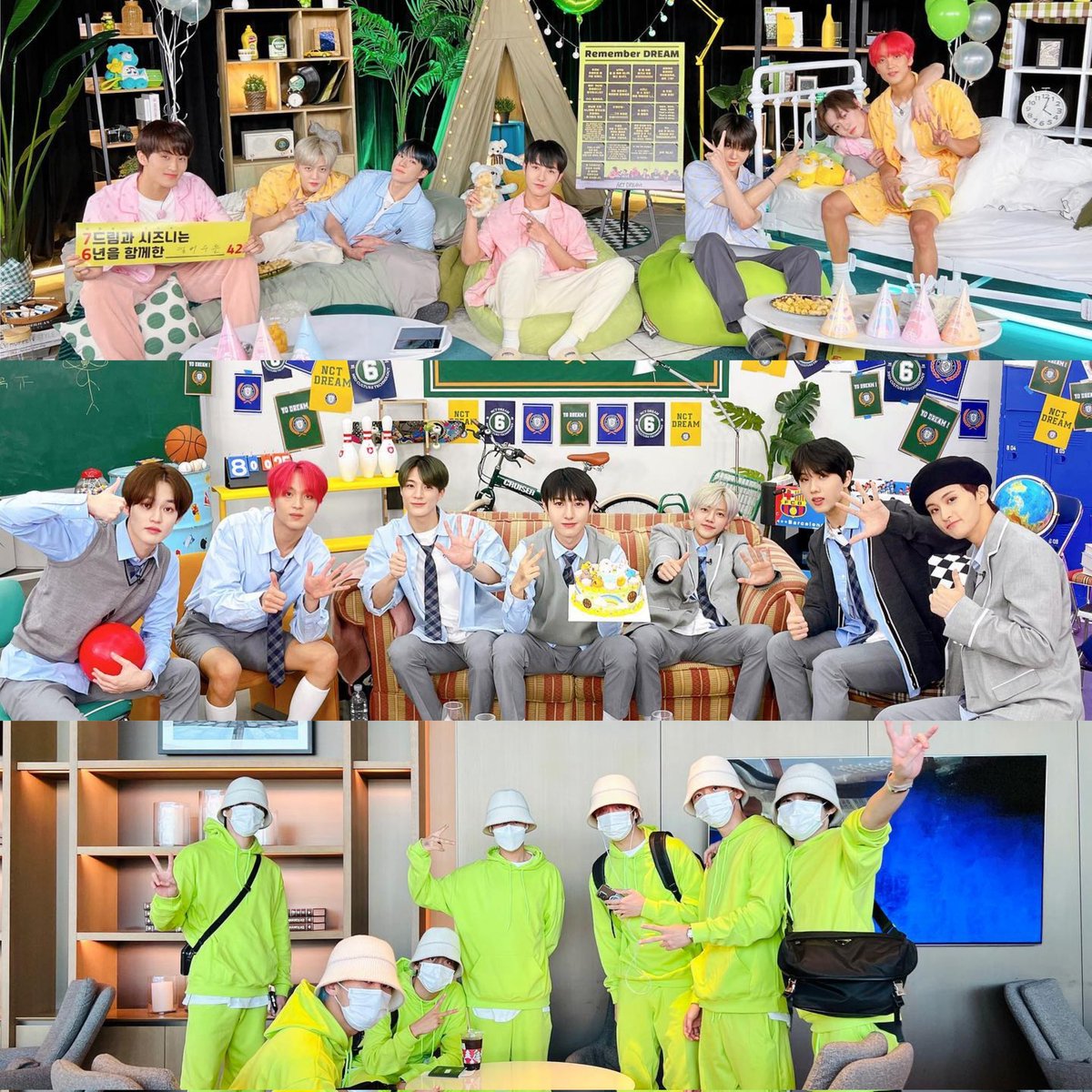 yed_eight's tweet image. 소녀들아 우리 이렇게 만나요

6/1 Day1 - 잠옷
6/2 Day2 - 교복
6/3 Day3 - 형광 초록색